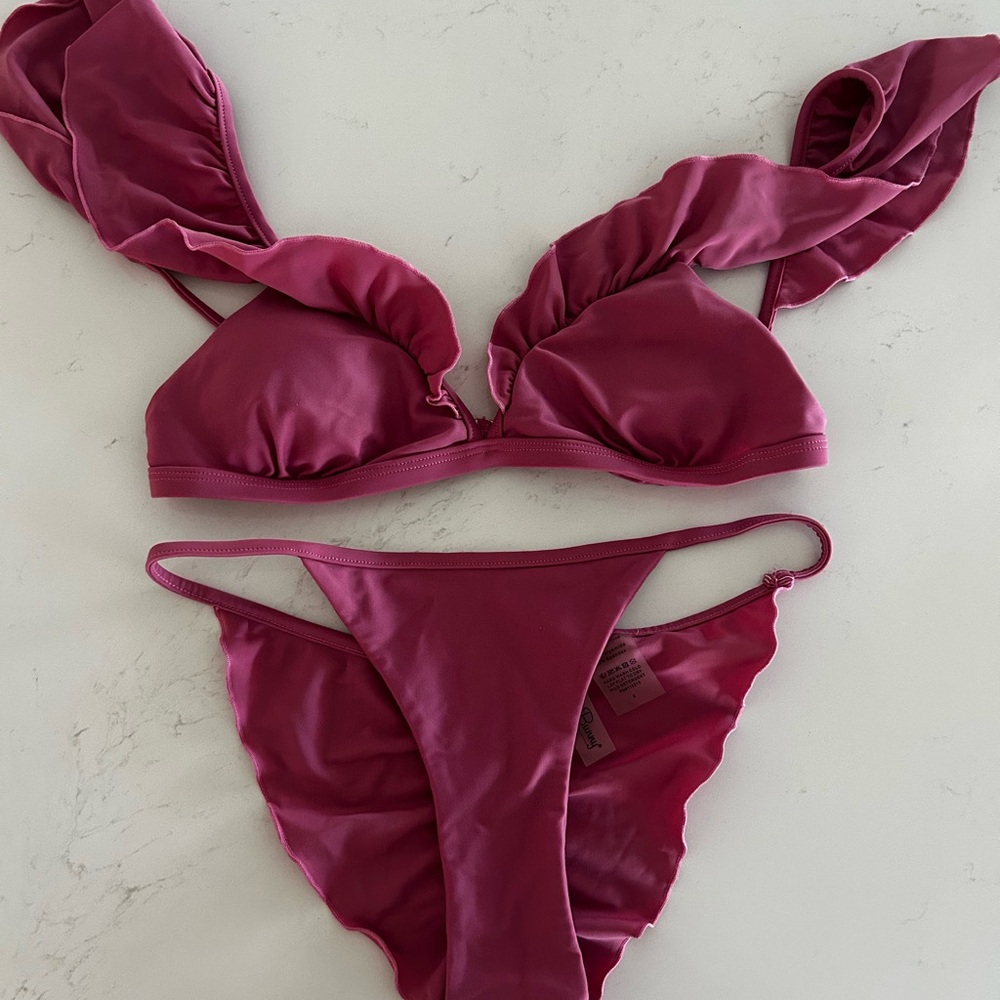 Beach Bunny Pink Bikini Top